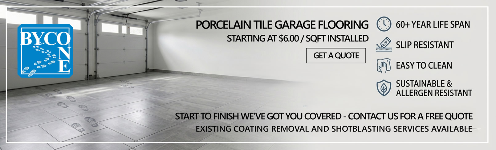 Porcelain Tile Garage Flooring